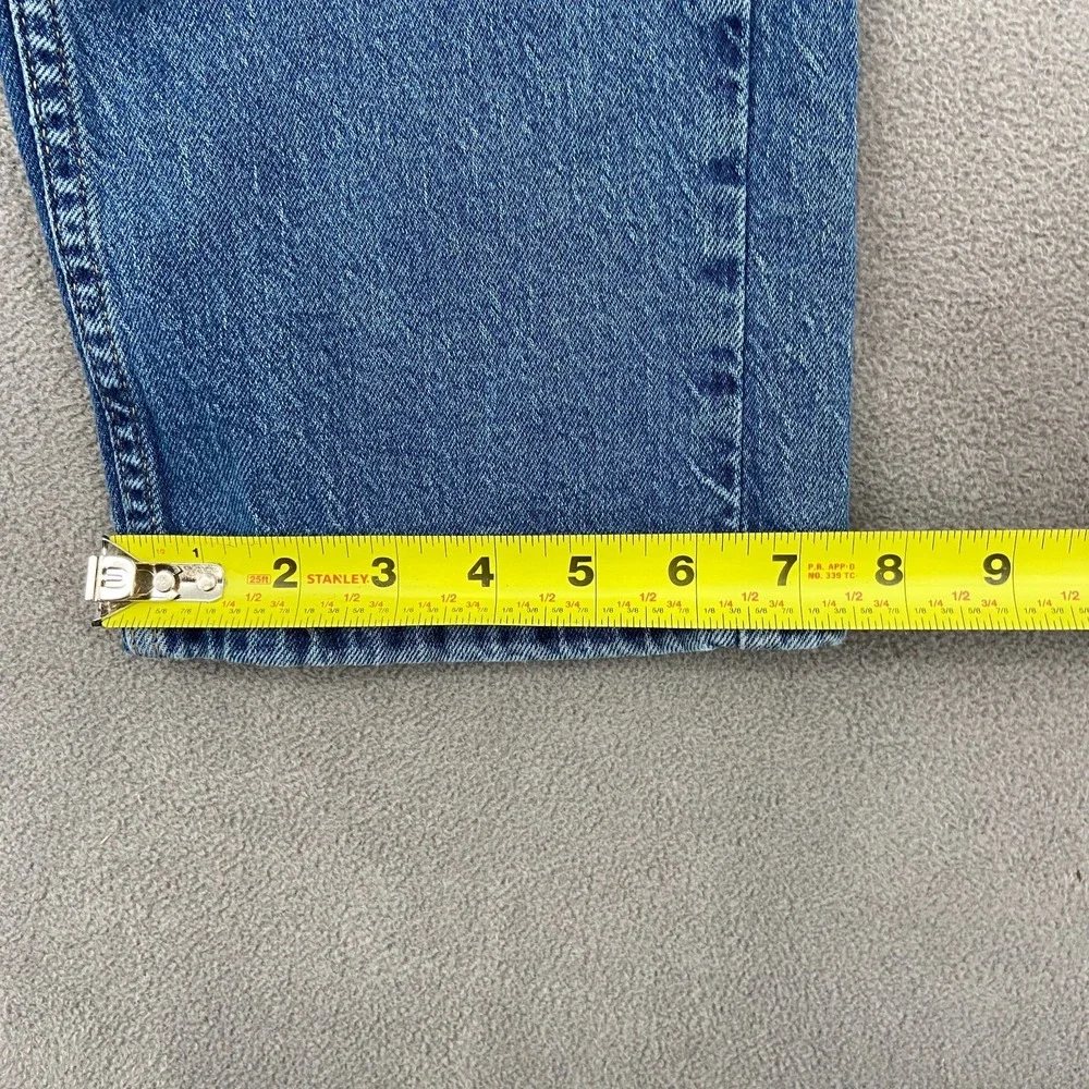 Levi's 505 Regular Fit Jeans Mens 34x32 Blue Denim Casual Mid Rise Straight Leg